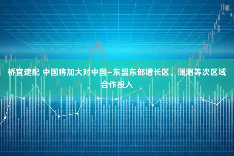 桥宜速配 中国将加大对中国—东盟东部增长区、澜湄等次区域合作投入